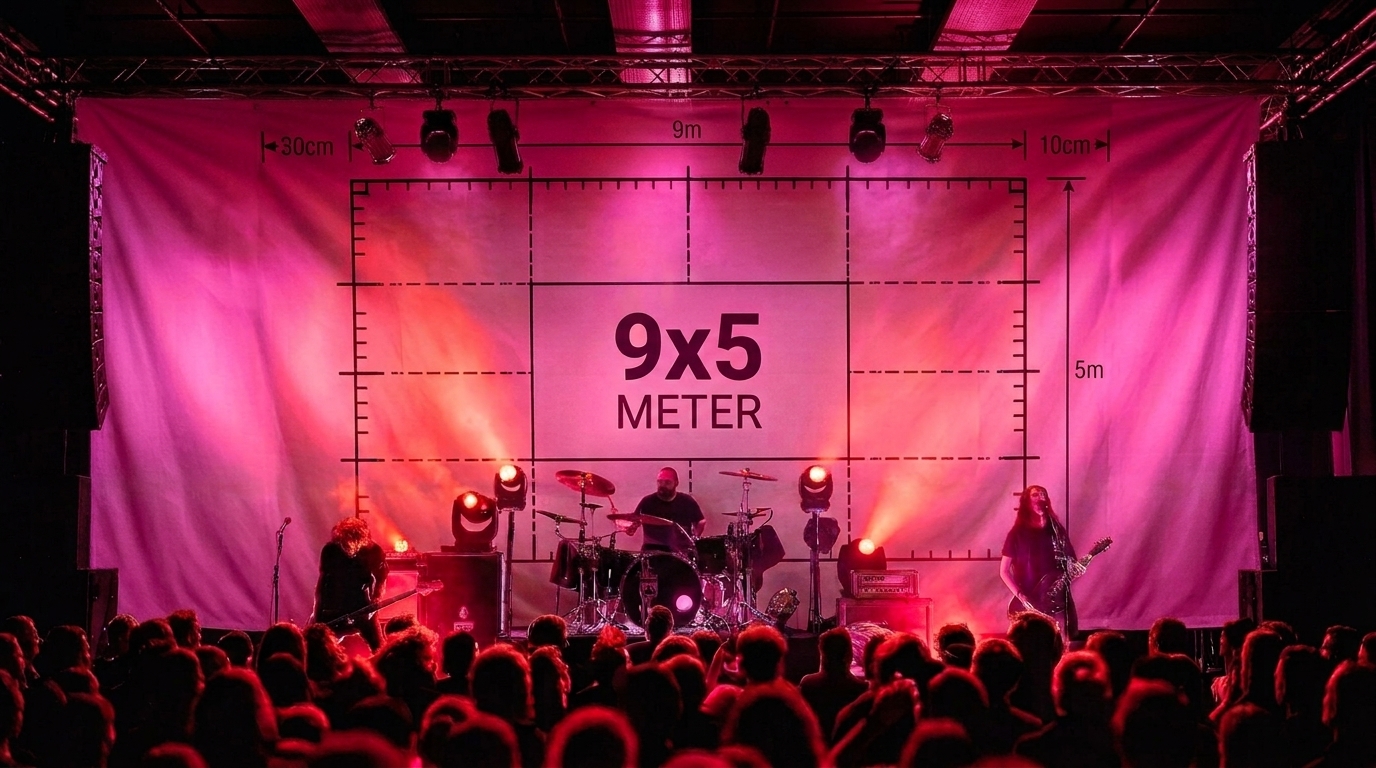 Stage-Backdrop 9x5m