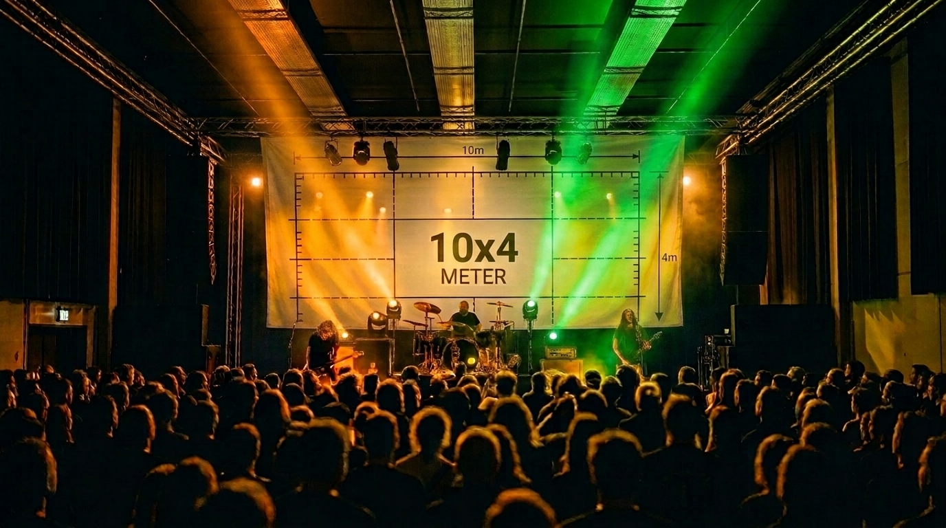 Stage-Backdrop 10x4m